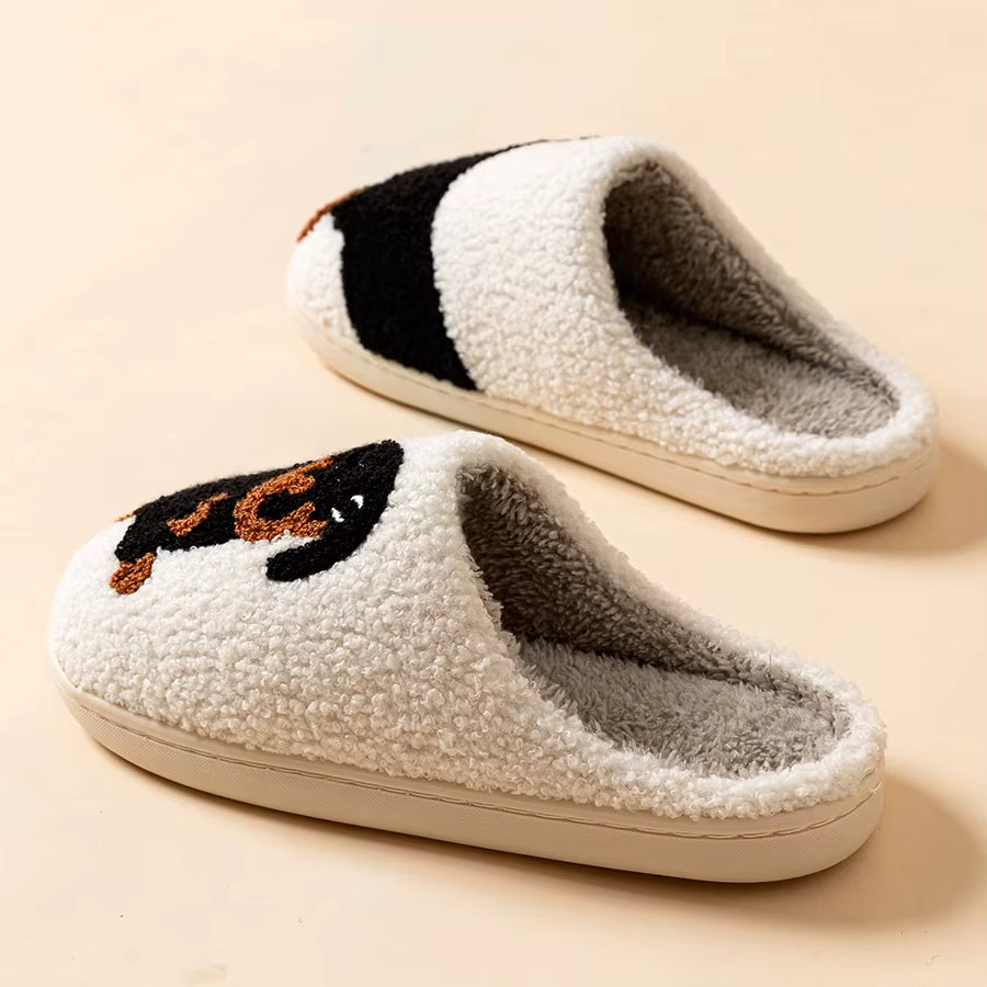 Dachshund Warm Slippers | Women | Soft Cotton | Cartoon Dog | Winter Indoor | Steven & Levon