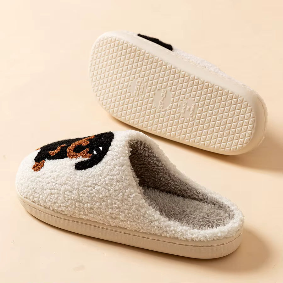 Dachshund Warm Slippers | Women | Soft Cotton | Cartoon Dog | Winter Indoor | Steven & Levon