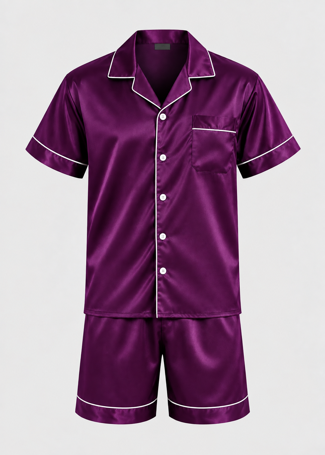Men's Sleepwear | Short Sleeve Pajama | Elastic Shorts | Summer | Steven & Levon