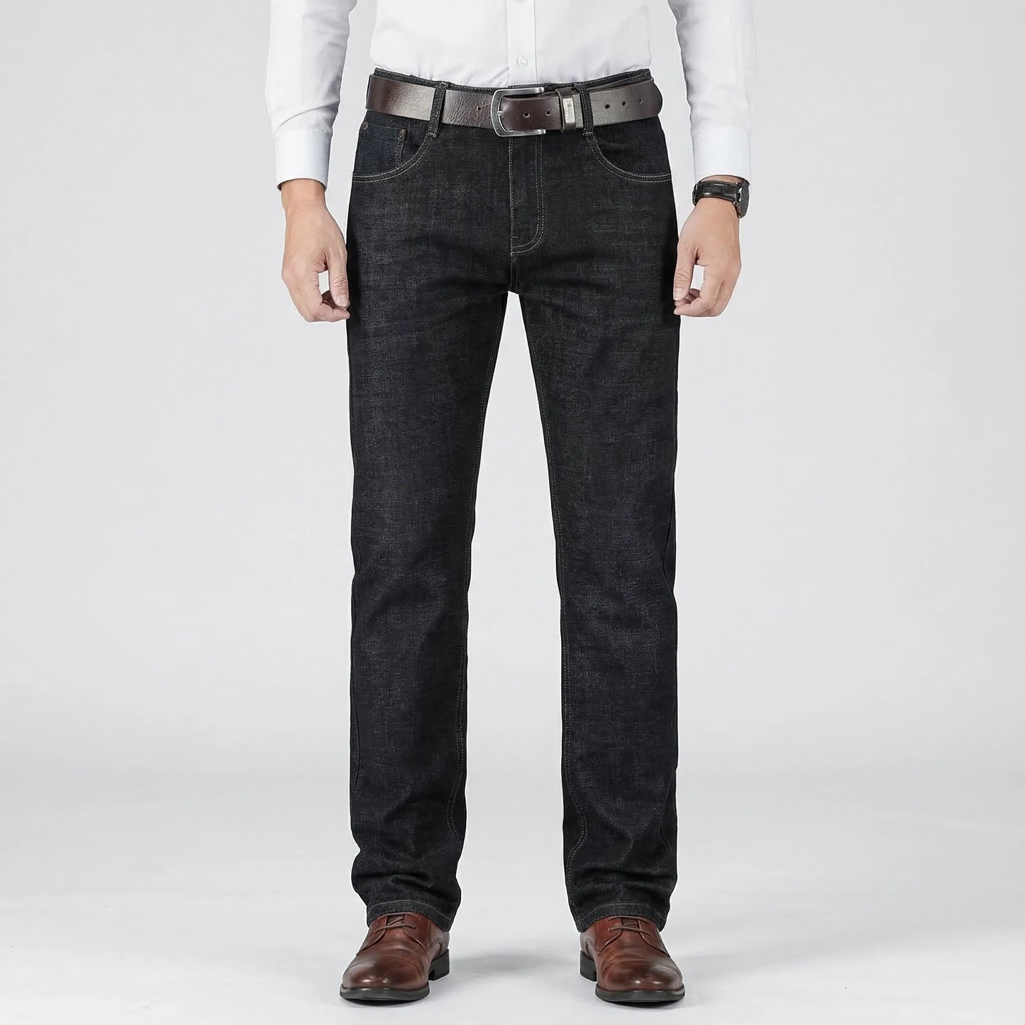 Dunmoor - Straight Leg Stretch Jeans For Men  Smart Casual Dressing