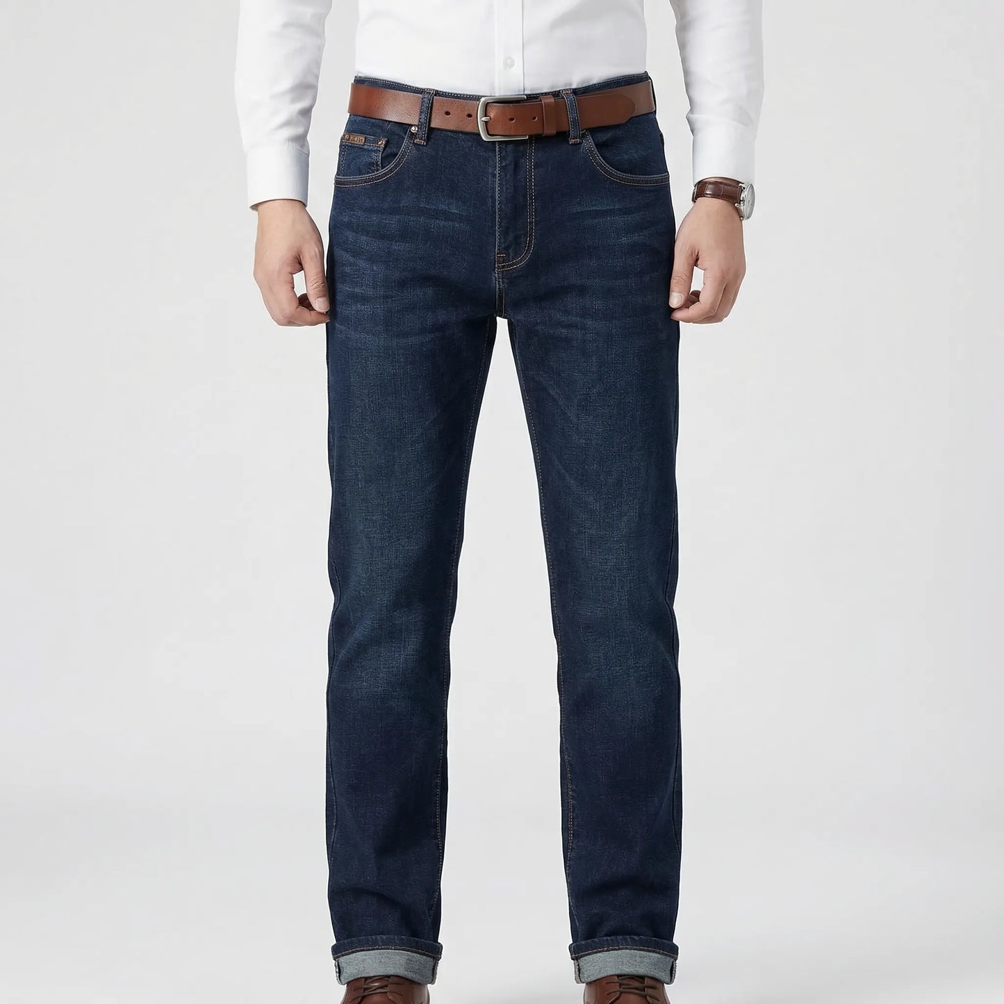 Dunmoor - Straight Leg Stretch Jeans For Men  Smart Casual Dressing