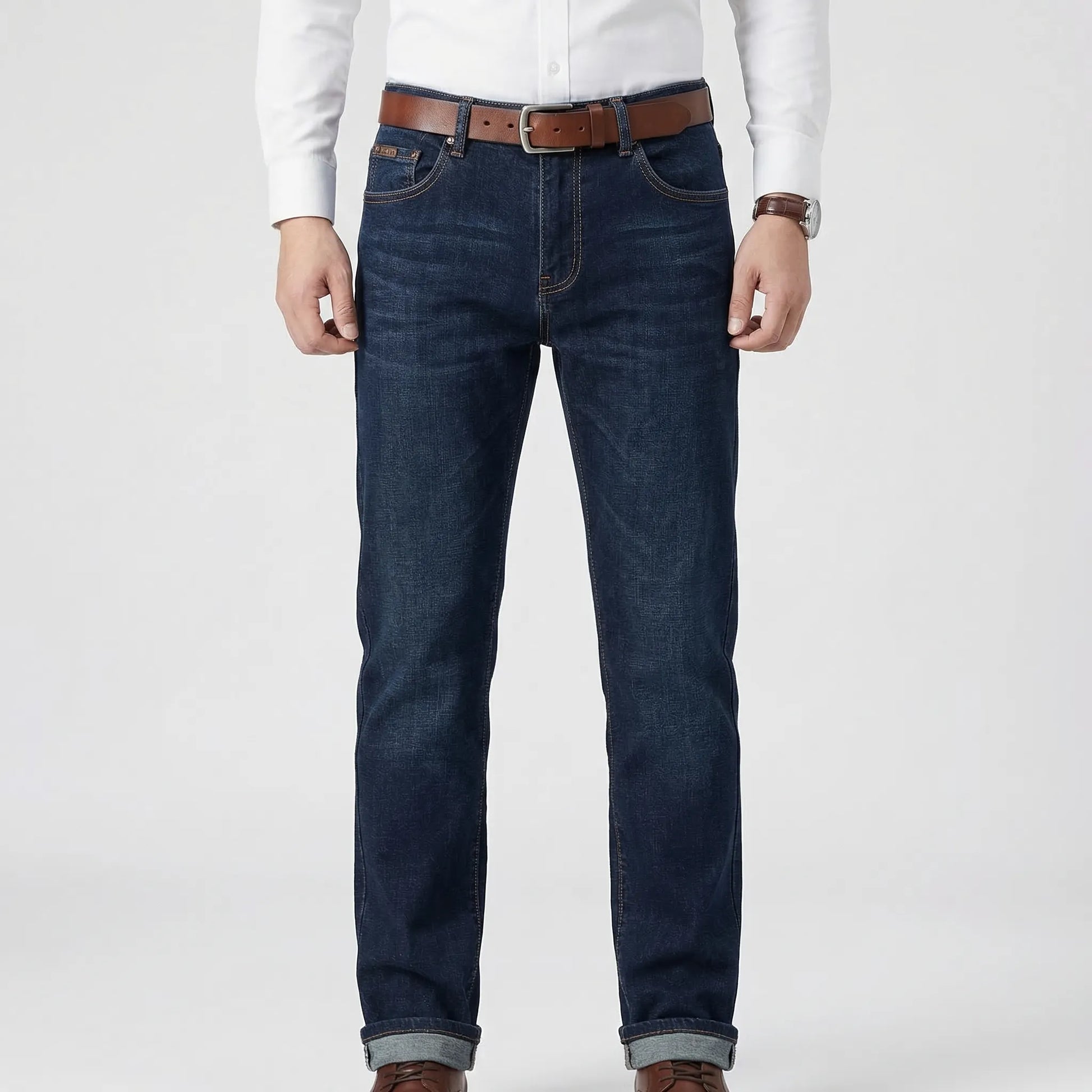 Dunmoor - Straight Leg Stretch Jeans For Men  Smart Casual Dressing