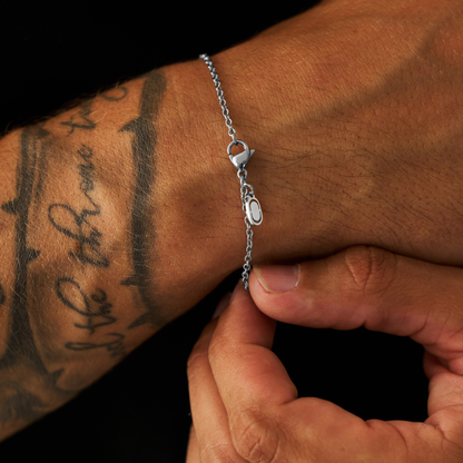 Cable Bracelet | Men | Gold, Rose Gold or Silver | 2mm Cable Chain Bracelet | Steven & Levon