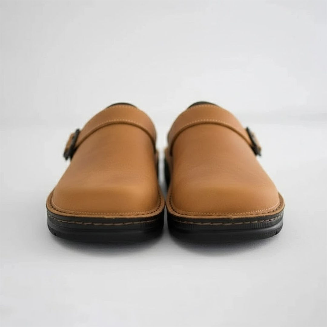 Men's Leather Slip On Clogs | Men | Comfort Casual Shoes | Supportive Everyday Footwear | Steven & Levon