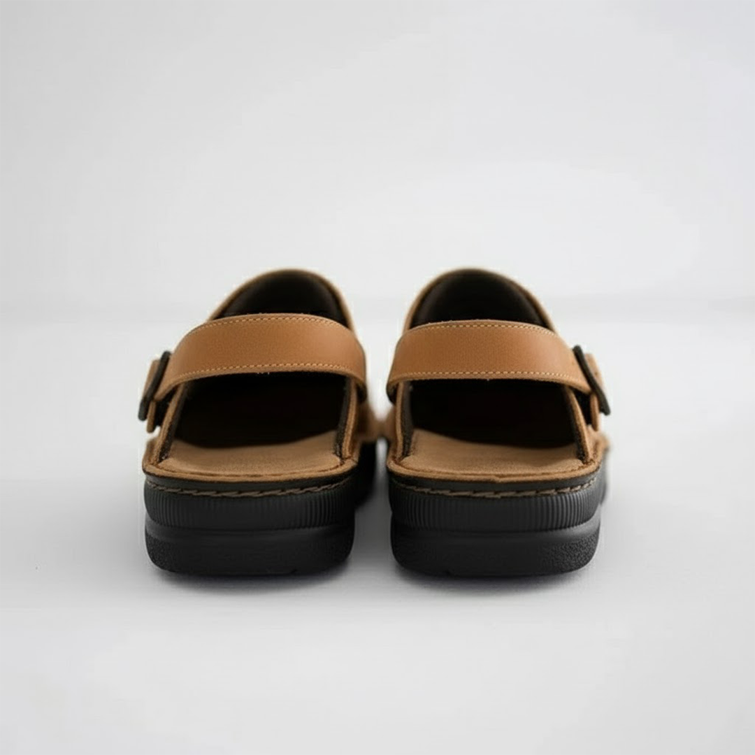 Men's Leather Slip On Clogs | Men | Comfort Casual Shoes | Supportive Everyday Footwear | Steven & Levon