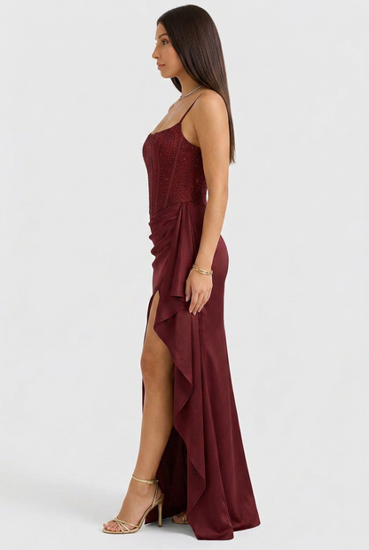 Women's Sequin Corset Evening Dress | Sparkle Party Gown | Steven & Levon