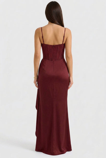 Women's Sequin Corset Evening Dress | Sparkle Party Gown | Steven & Levon
