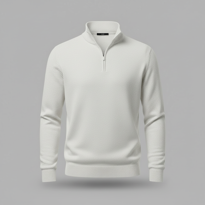 Elegant Quarter Zip Sweater | Men's Sweater Winter Fashion