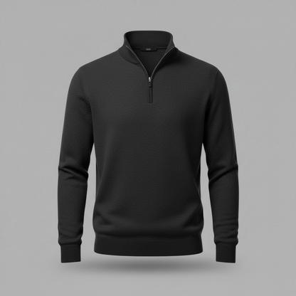 Elegant Quarter Zip Sweater | Men's Sweater Winter Fashion