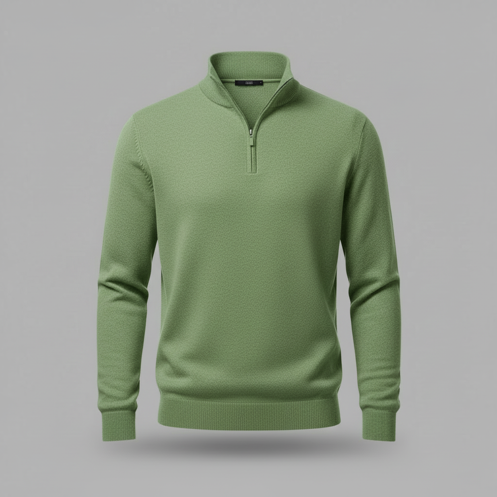 Elegant Quarter Zip Sweater | Men's Sweater Winter Fashion