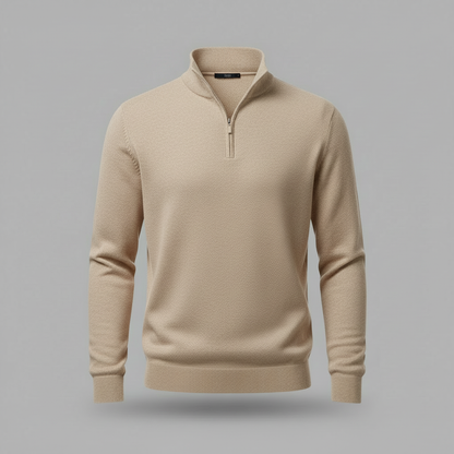 Elegant Quarter Zip Sweater | Men's Sweater Winter Fashion