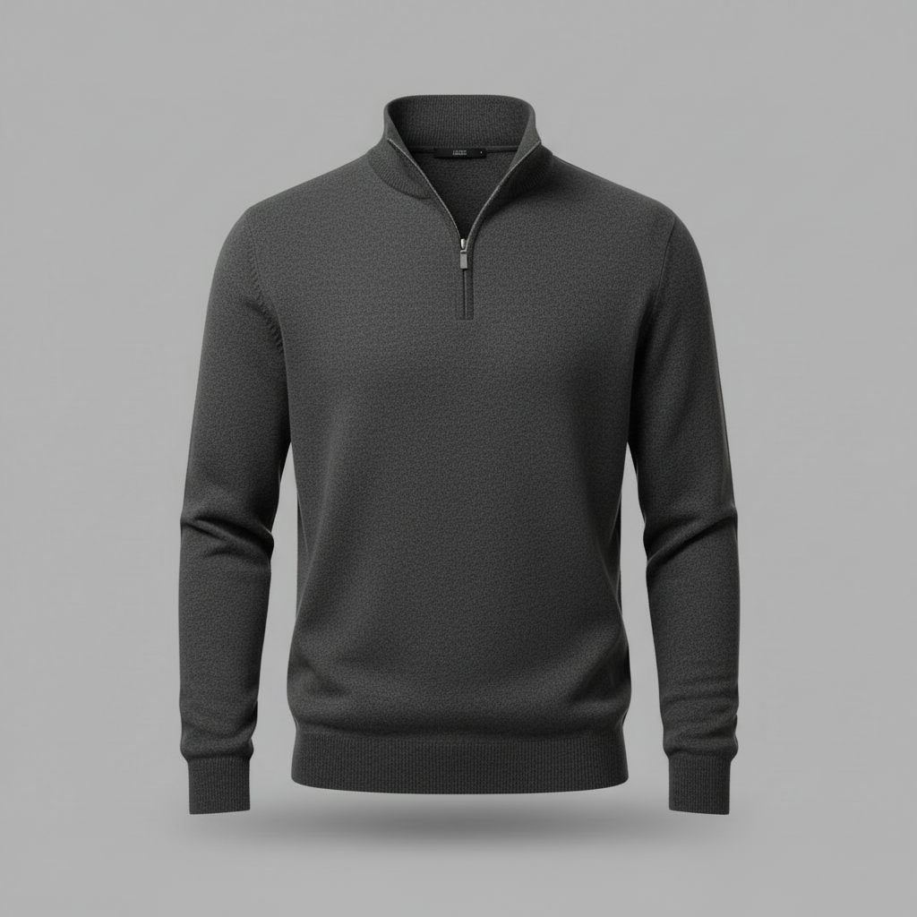 Elegant Quarter Zip Sweater | Men's Sweater Winter Fashion