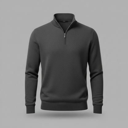 Elegant Quarter Zip Sweater | Men's Sweater Winter Fashion