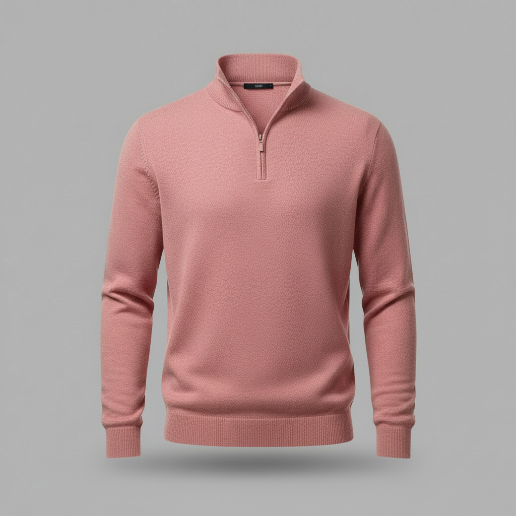 Elegant Quarter Zip Sweater | Men's Sweater Winter Fashion