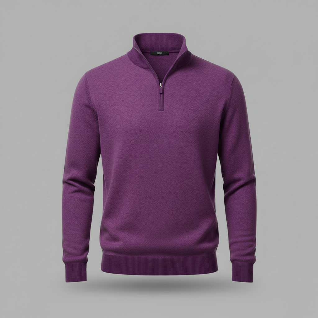 Elegant Quarter Zip Sweater | Men's Sweater Winter Fashion