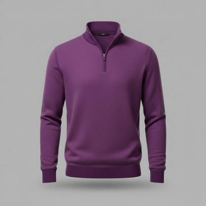 Elegant Quarter Zip Sweater | Men's Sweater Winter Fashion