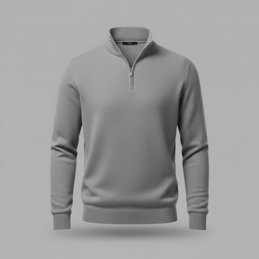 Elegant Quarter Zip Sweater | Men's Sweater Winter Fashion