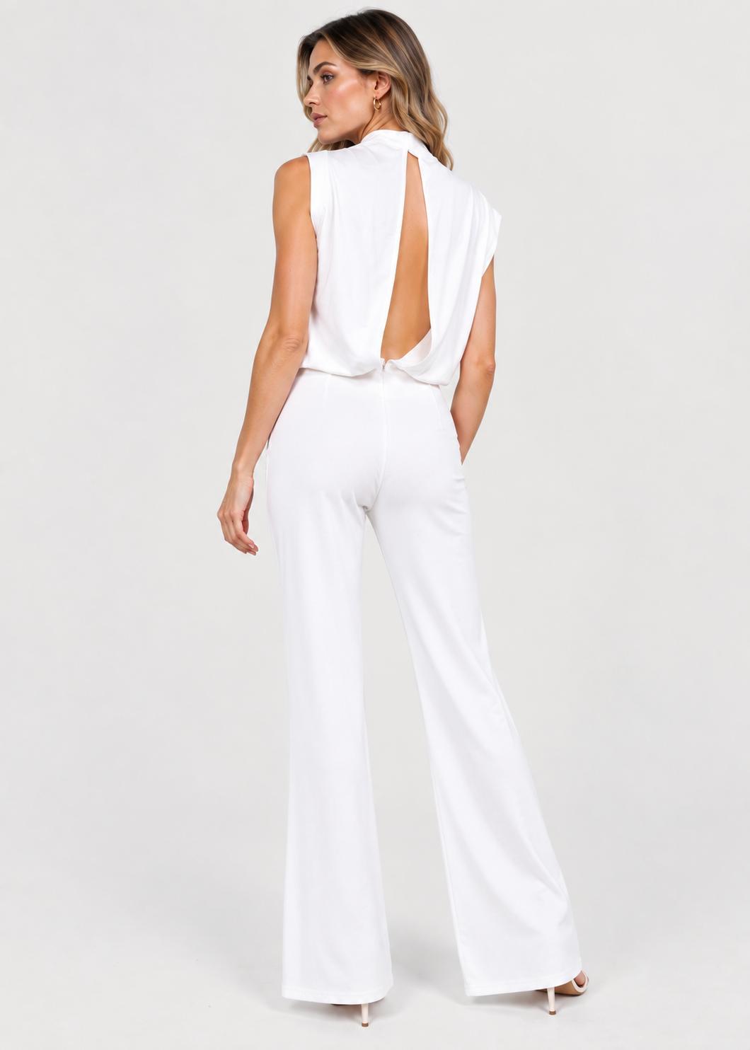 Sleeveless Open Back Jumpsuit | Women | Contemporary Style | Elegant Fit | Party & Evening Wear | Steven & Levon