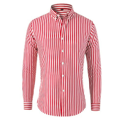 Men's Striped Shirt | Men | Lightweight | Modern Fit Button-Up | Steven & Levon