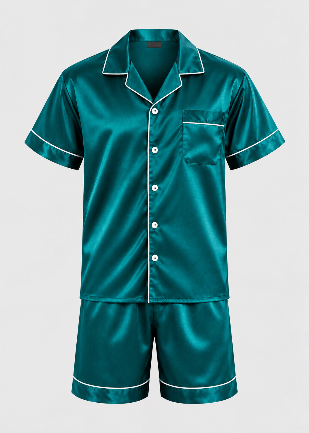 Men's Sleepwear | Short Sleeve Pajama | Elastic Shorts | Summer | Steven & Levon