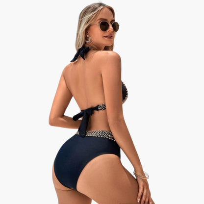 Two Piece Triangle Bikini Swimsuit | Women | Soft Stretch Swim Fabric | Adjustable Triangle Top | Steven & Levon