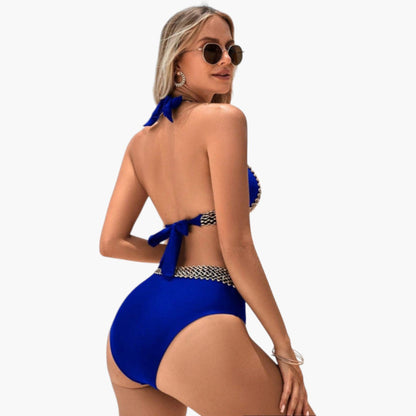 Two Piece Triangle Bikini Swimsuit | Women | Soft Stretch Swim Fabric | Adjustable Triangle Top | Steven & Levon