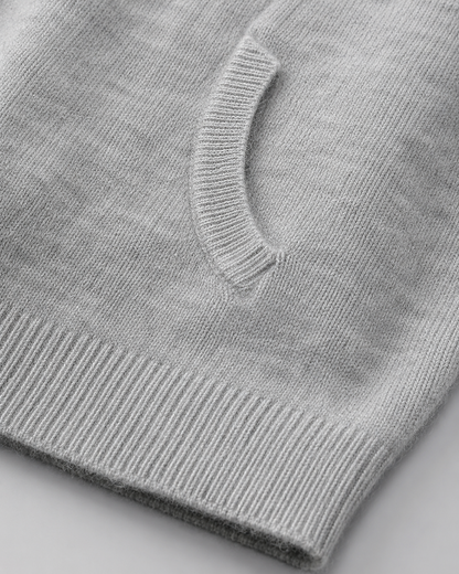 Men's Merino Wool Zip Hoodie | Lightweight Knit | Hooded Sweater | Soft Warm Layer | Steven & Levon