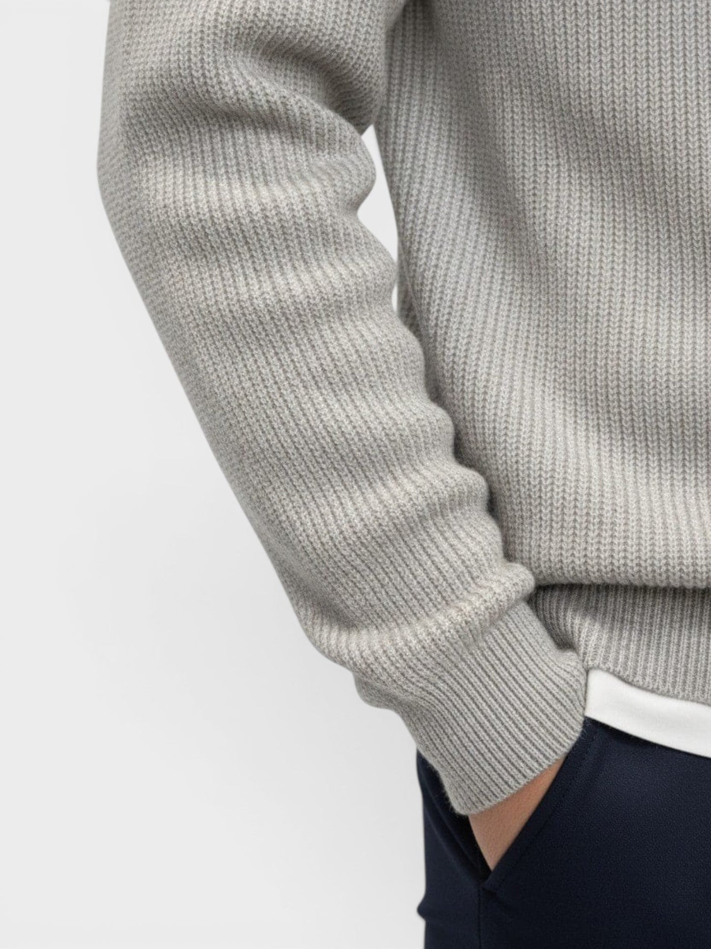 Men's Ribbed Knit Polo Sweater | Long Sleeve | Soft Knit | Warm Casual Smartwear | Steven & Levon