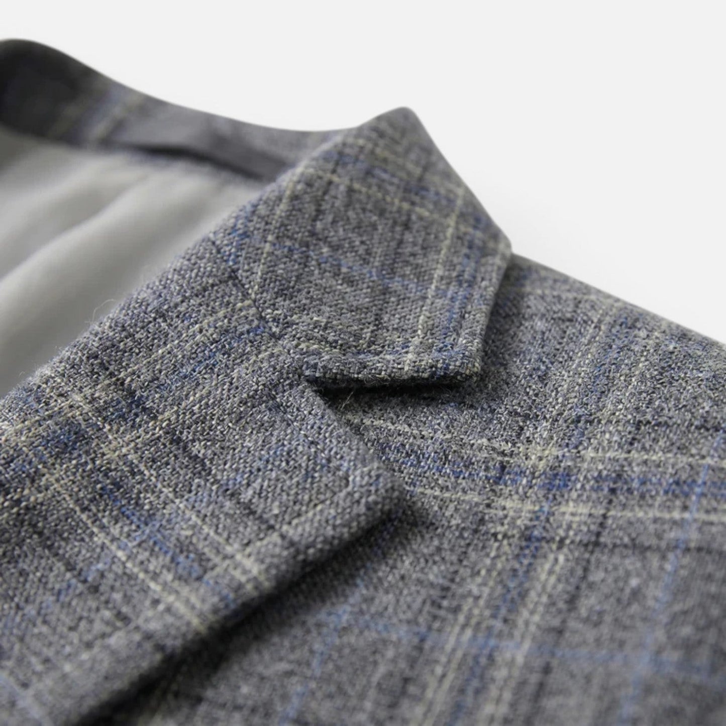 Men's Checked Blazer Jacket | Slim Fit | Single Breasted | Smart Casual | Steven & Levon