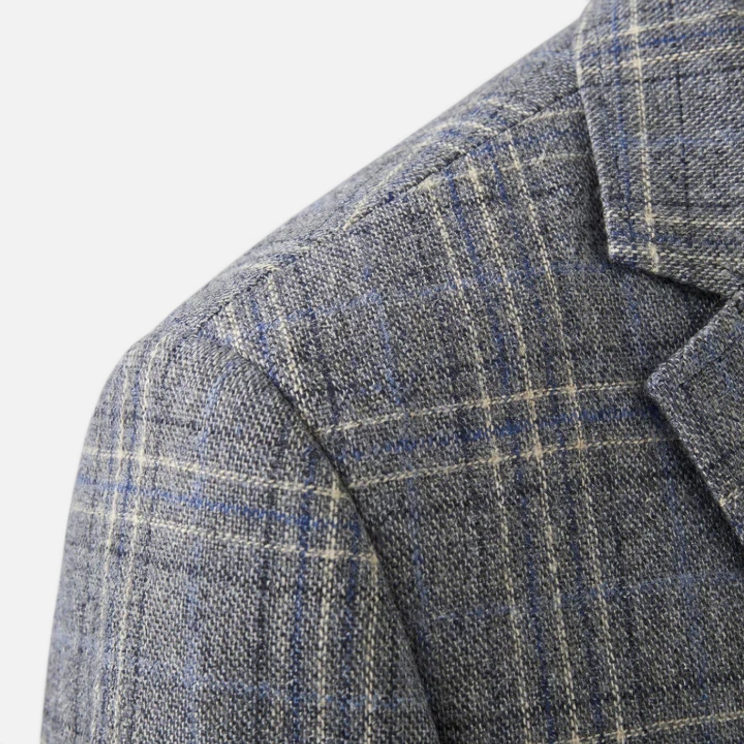 Men's Checked Blazer Jacket | Slim Fit | Single Breasted | Smart Casual | Steven & Levon