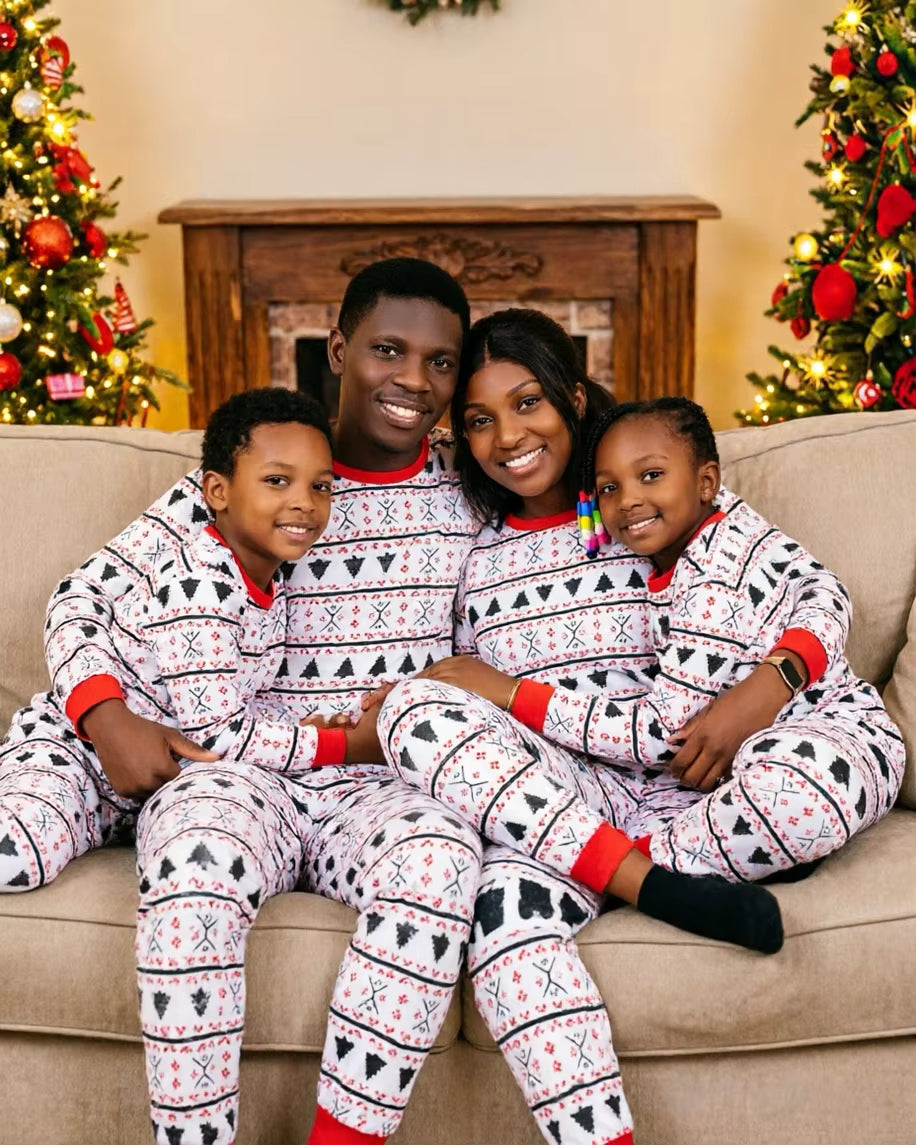 All over Christmas Print Sleepwear | 2-Piece Family Pajamas Set | Steven & Levon