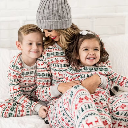 Cotton Blend Matching Sleepwear | Family Christmas Pajamas Set | Steven & Levon