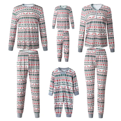 Cotton Blend Matching Sleepwear | Family Christmas Pajamas Set | Steven & Levon