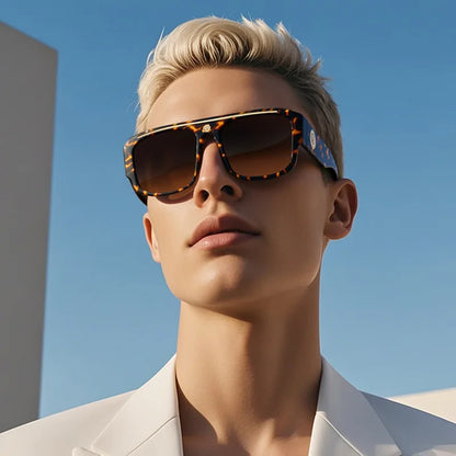 Oversized Square Sunglasses | Unisex | UV400 Designer Eyewear | Luxury Thick Frame | Fashion Travel Shades | Steven & Levon