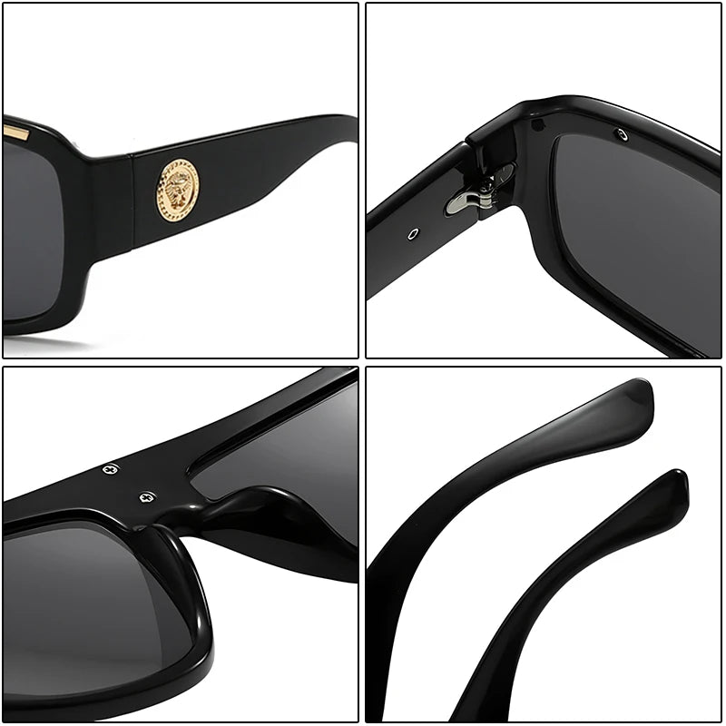 Oversized Square Sunglasses | Unisex | UV400 Designer Eyewear | Luxury Thick Frame | Fashion Travel Shades | Steven & Levon