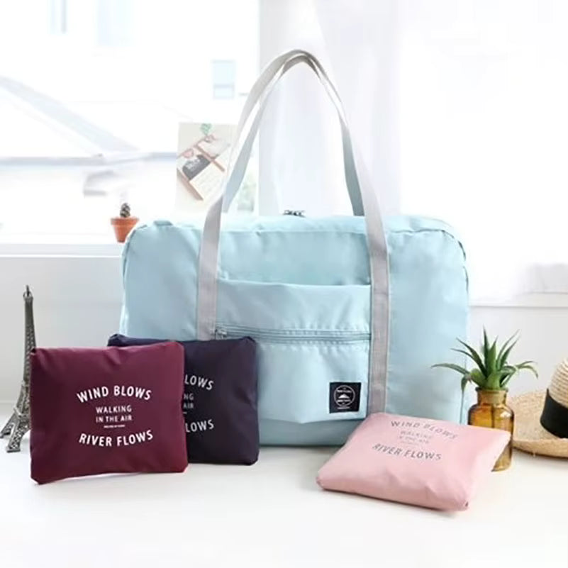 Foldable Travel Duffel Bag | Large Capacity | Lightweight | Waterproof | Deep Blue | Steven & Levon
