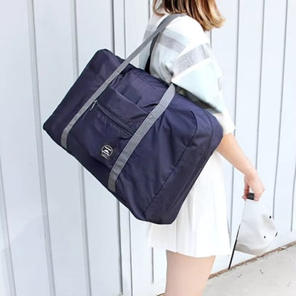 Foldable Travel Duffel Bag | Large Capacity | Lightweight | Waterproof | Deep Blue | Steven & Levon