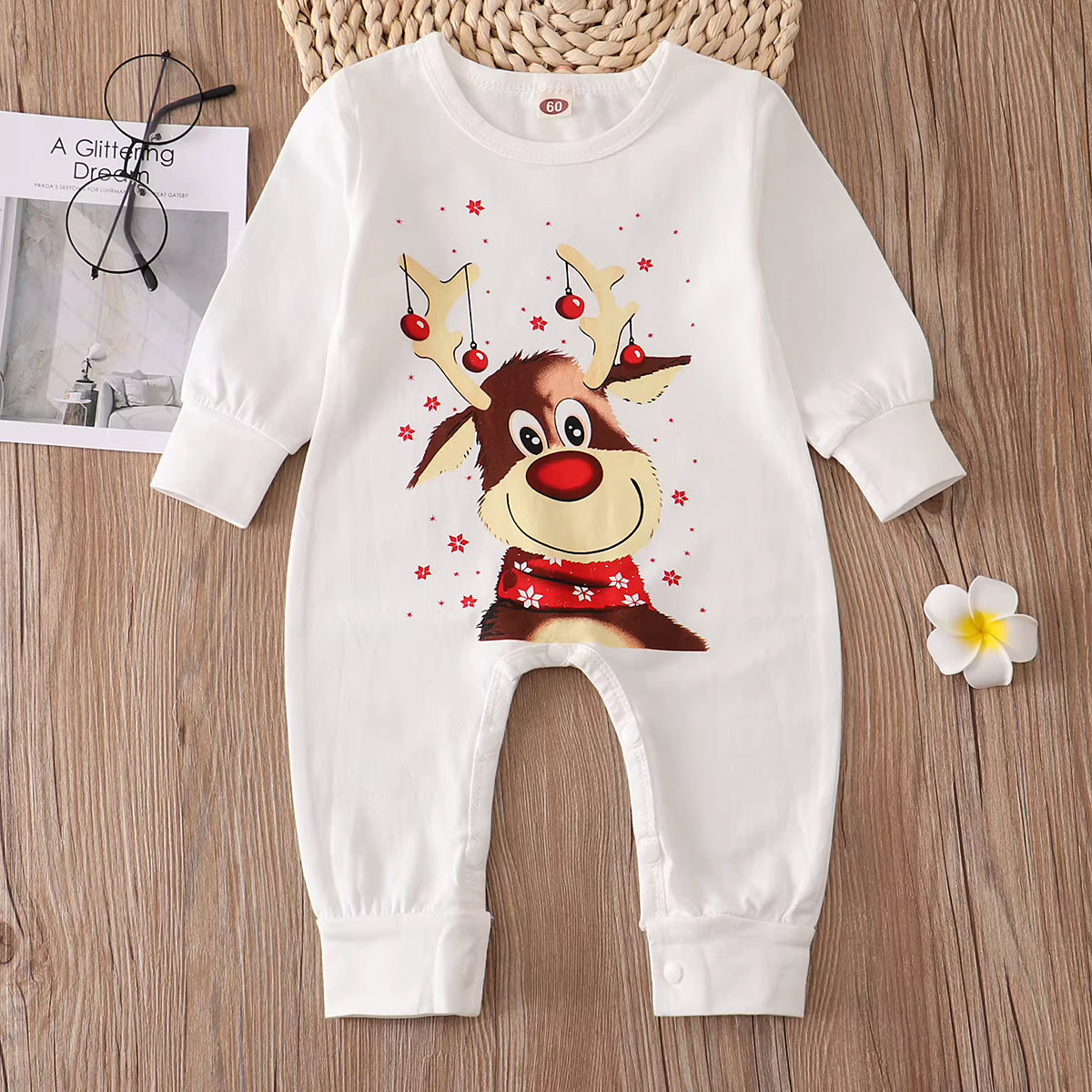 Christmas Pajamas Set | Family Matching | Deer Print | Cotton Blend Sleepwear | Steven & Levon