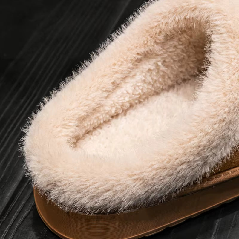 Fluffy Slippers | Unisex | Warm Fluffy Fabric | EVA Sole | Anti-Slip Indoor Shoes | Steven & Levon