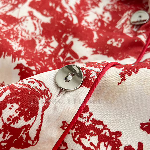 Floral Satin Pajama Set | Women's Loose Fit | Long Sleeve 2-Piece Sleepwear | Steven & Levon