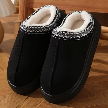 Platform Warm Slippers | Unisex | Plush Cotton | Fluffy | Non-Slip | Winter | Steven & Levon