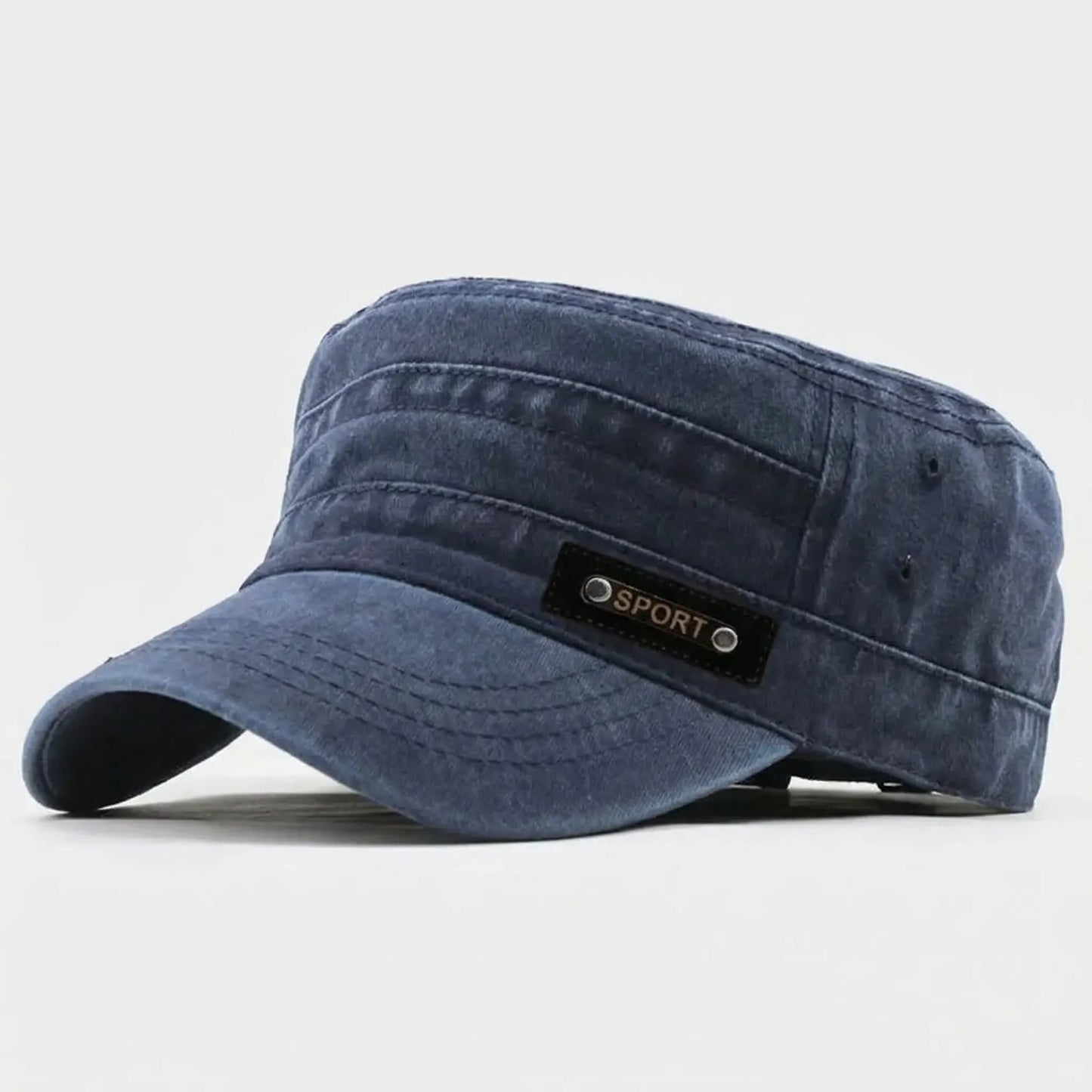 Flatrik - Flat Top Military Style Cap  Outdoor Sun Protection