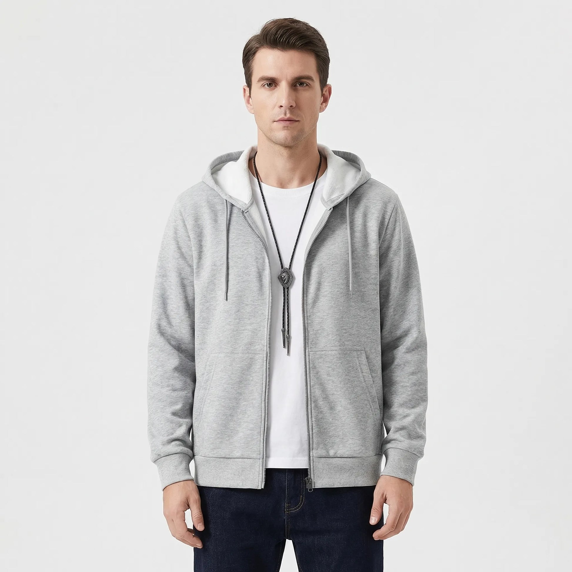 Fleecelon - Fleece-Lined Zip-Up Hooded Sweatshirt  Staying Warm Outdoors
