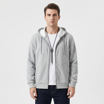 Fleecelon - Fleece-Lined Zip-Up Hooded Sweatshirt  Staying Warm Outdoors