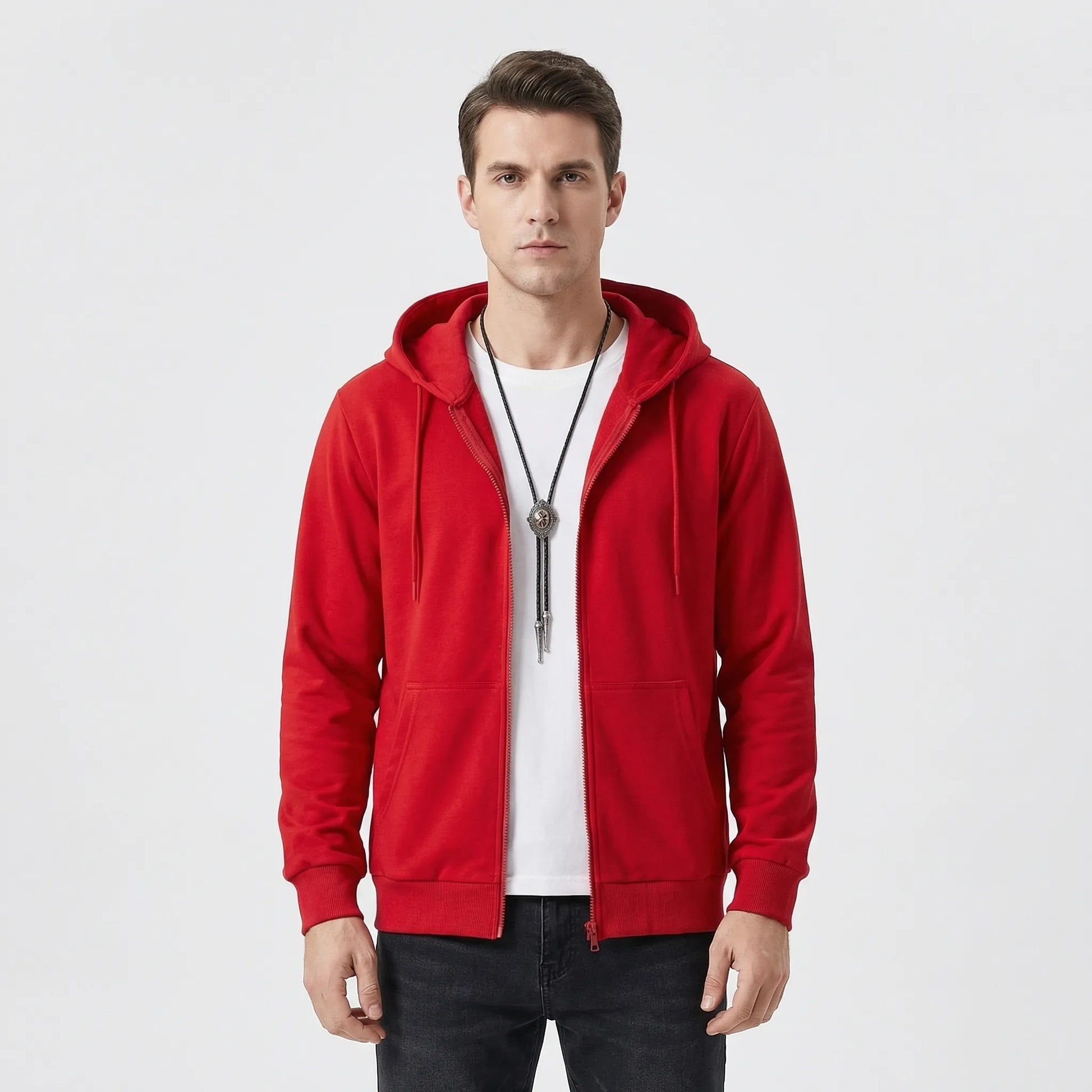 Fleecelon - Fleece-Lined Zip-Up Hooded Sweatshirt  Staying Warm Outdoors