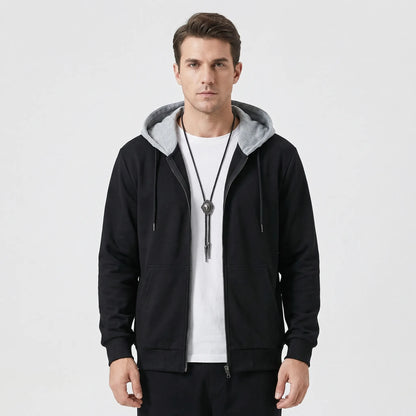 Fleecelon - Fleece-Lined Zip-Up Hooded Sweatshirt  Staying Warm Outdoors