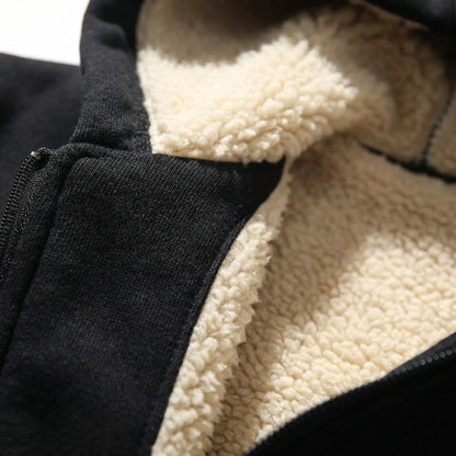 Fleecelon - Fleece-Lined Zip-Up Hooded Sweatshirt  Staying Warm Outdoors