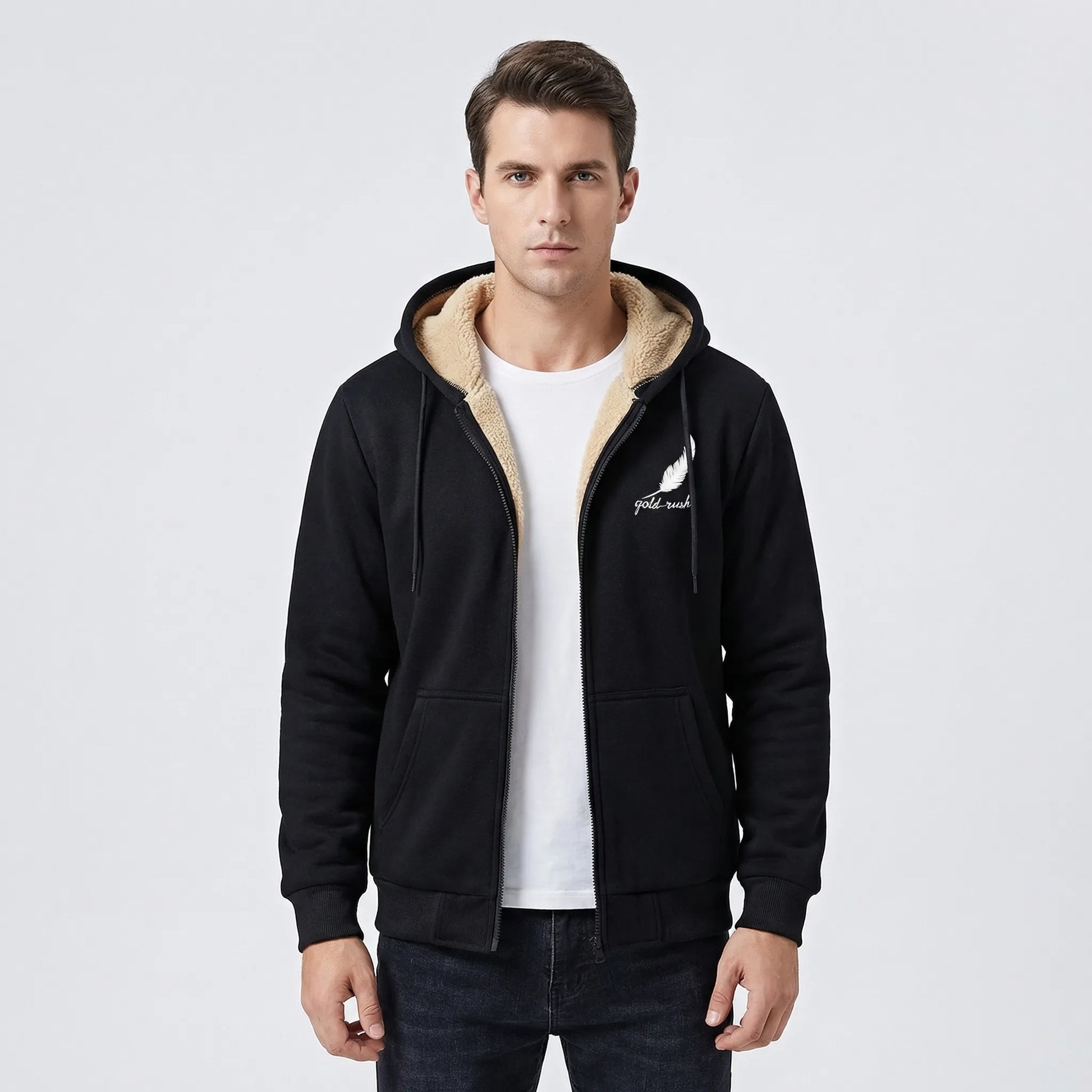 Fleecelon - Fleece-Lined Zip-Up Hooded Sweatshirt  Staying Warm Outdoors