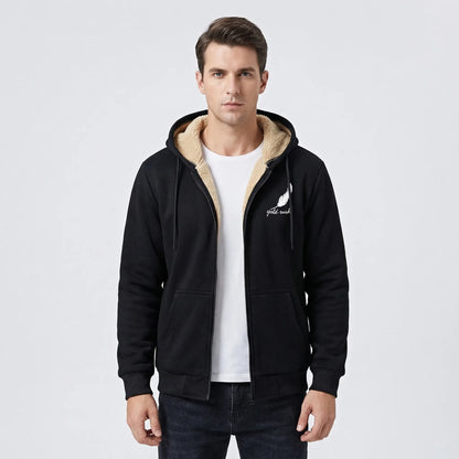 Fleecelon - Fleece-Lined Zip-Up Hooded Sweatshirt  Staying Warm Outdoors