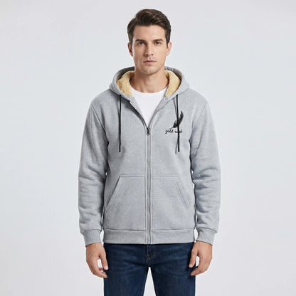 Fleecelon - Fleece-Lined Zip-Up Hooded Sweatshirt  Staying Warm Outdoors